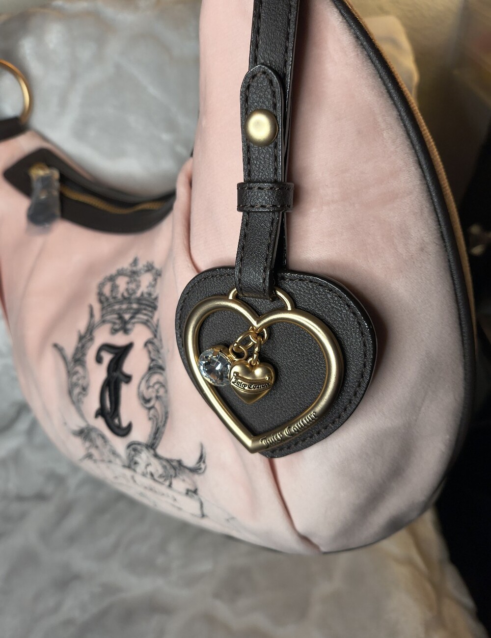 Juicy Couture Need More Juicy Hobo in Pink Clay Purse NWT Pink and Brown Juicy